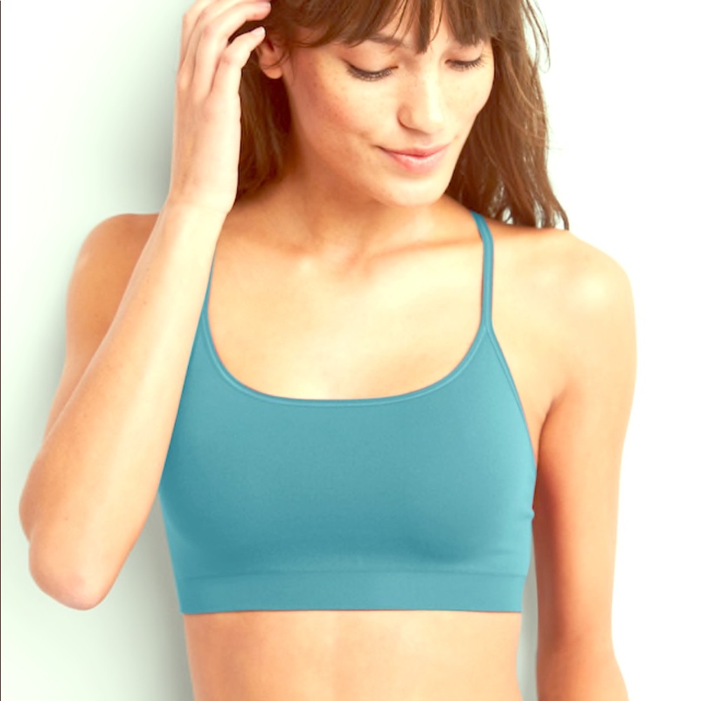 GapBody Capri Pink Seamless Racerback Bralette L